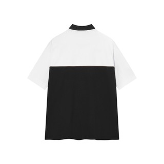 Local Brand Ree - Áo Polo Basic Trắng Phối Đen