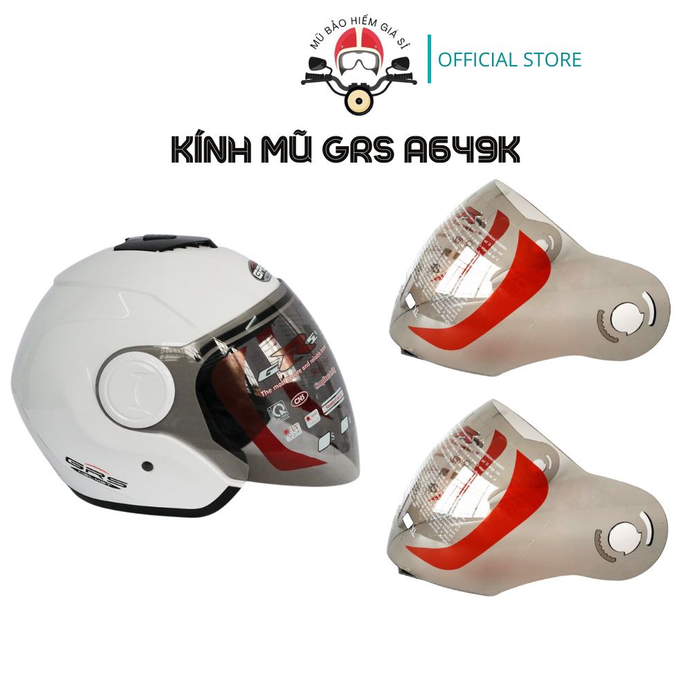 Kính rời thay thế cho mũ bảo hiểm GRS A649k