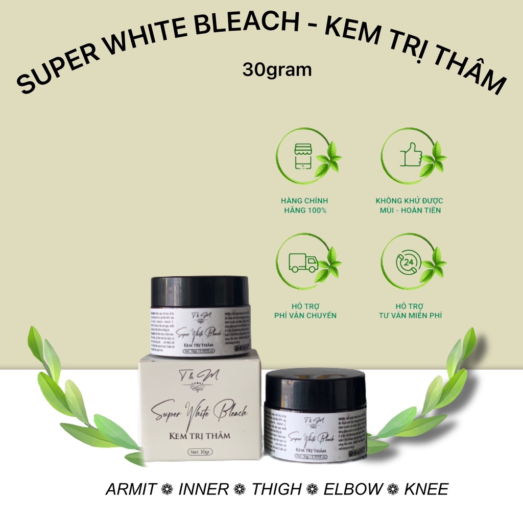 Kem Khử Thâm Khử Hôi Super White Bleach