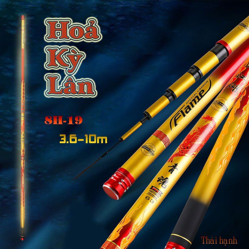 cần câu tay 8h săn hàng hỏa kì lân 3m6 tới 10m