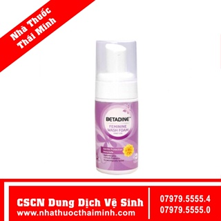 Bọt vệ sinh phụ nữ betadine feminine wash foam duy trì độ ph 100ml - ảnh sản phẩm 1