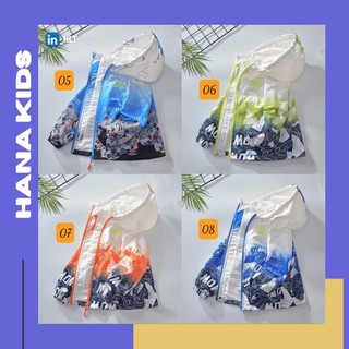Áo gió 2 lớp bé trai hoạ tiết đẹp hàng chuẩn