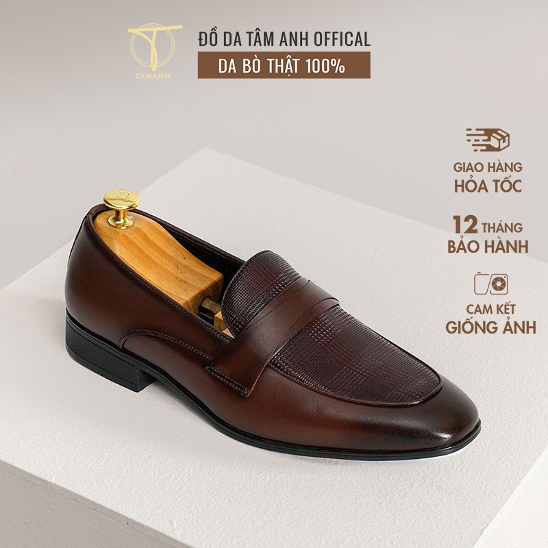 Giày lười nam Penny Loafer TÂM ANH thời trang cao cấp Đồ Da GNTA10062-N