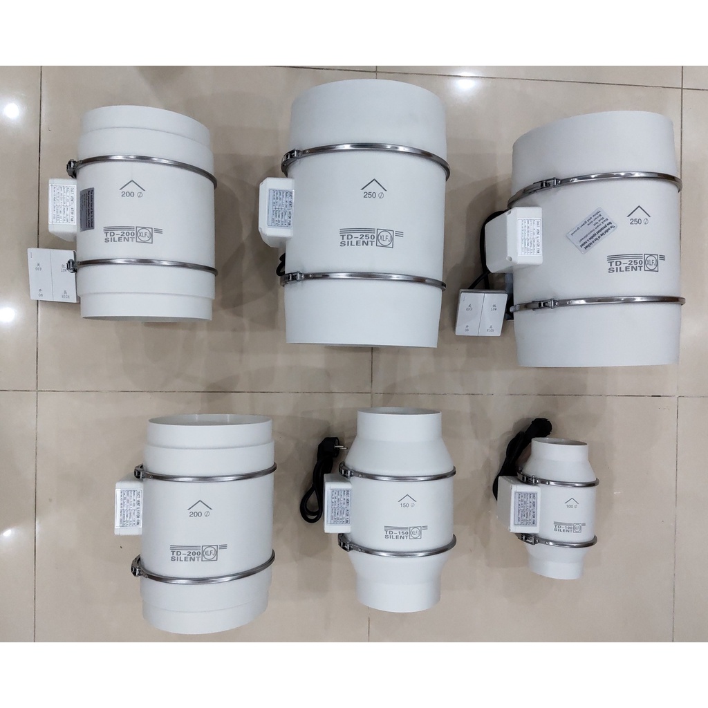 Quạt thông gió hút mùi đường ống đa năng hiệu suất cao không ồn chuyên dùng cho phòng sạch nhà bếp công sở nhà vệ sinh | BigBuy360 - bigbuy360.vn