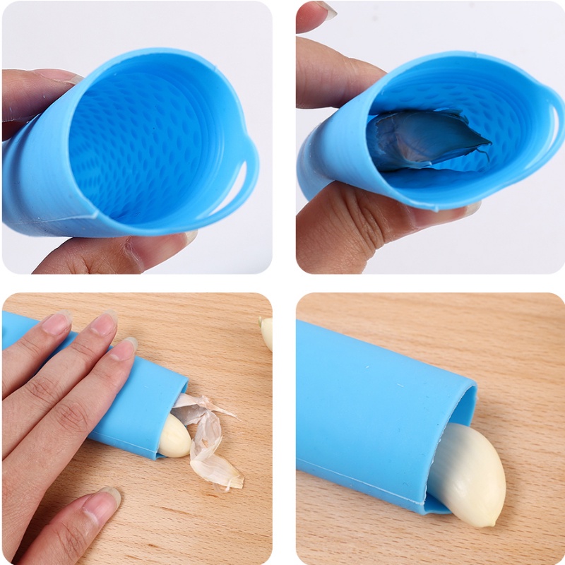 1 Dụng Cụ Bóc Vỏ Tỏi Bằng Silicon Không Độc Hại Màu Sắc Ngẫu Nhiên