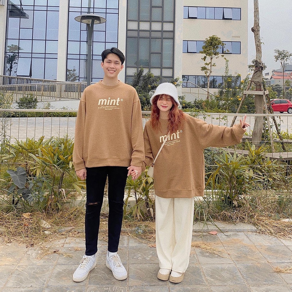 Áo Sweater Mint Official SS21 NỈ BÔNG