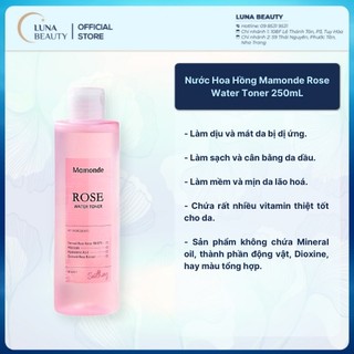 Nước Hoa Hồng Mamonde Rose Water Toner - 250mL