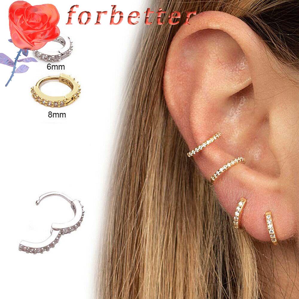 Khuyên xỏ cơ thể cỡ 6/8mm màu hồng