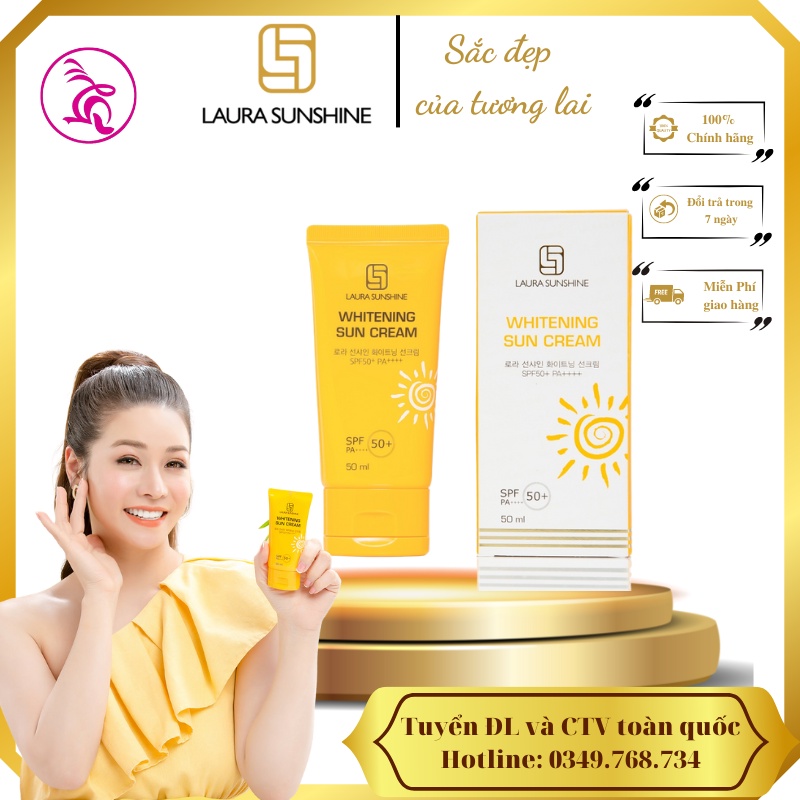 Kem chống nắng trắng da Nhật Kim Anh - Laura Sunshine Whitening Sun Cream SPF50+ PA++++