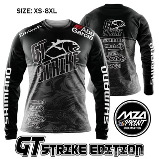 Áo Câu Cá GT Strike Chất Lượng Cao |Quần Áo Chống Tia UV Nhanh Khô Cá Tính| Baju Pancing SHIMANO SYU5