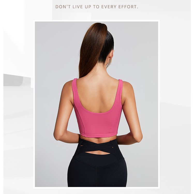 Áo Tập Yoga Chống Sốc Dáng Ôm Hình Chữ U Quyến Rũ Dành Cho Nữ