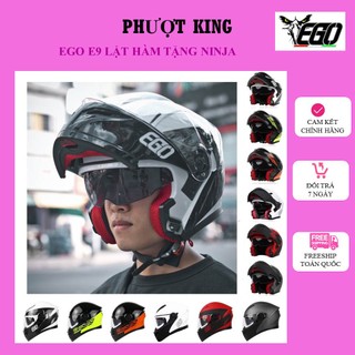 Mũ bảo hiểm ego e9 lật hàm chính hãng - phượt king
