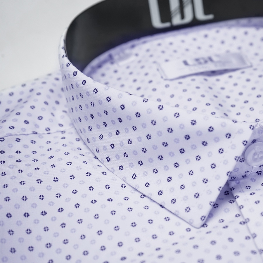 Áo Sơ Mi Nam Dài Tay Chấm Bi Chất Liệu BAMBOO Hạn Chế Nhăn Nhàu, Thấm Hút Mồ Hôi Thương Hiệu LDL