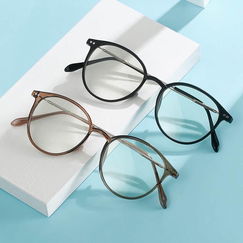 Mắt Kính Chống Tia UV400 Gọng Kim Loại Có Thể Thay Thế Dành Cho Nữ