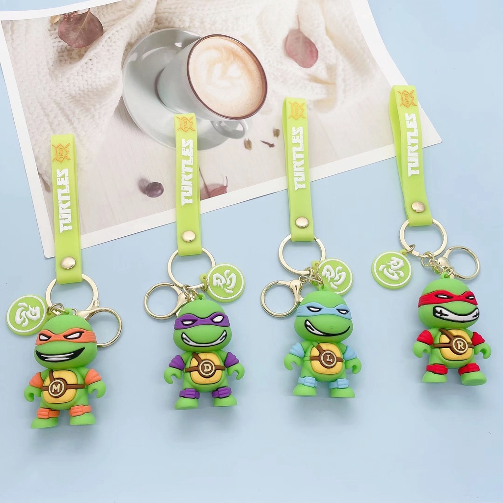 Móc Khóa Hình Ninja Rùa Hoạt Hình GP1 PG1 Dễ Thương Trang Trí Ba Lô / Túi Xách