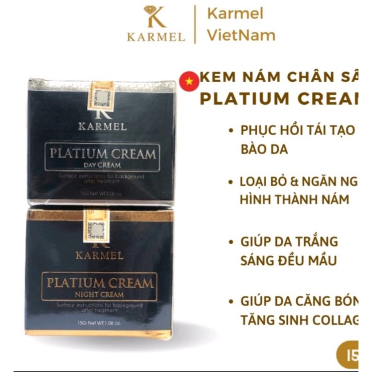 0Bộ Kem Nám Chân Sâu Loại Bỏ Nám Lâu Năm, Làm Trắng Cân Bằng Màu Da, Tăng Sinh Collagen Giúp Da Mịn Màng Karmel(Kamel)