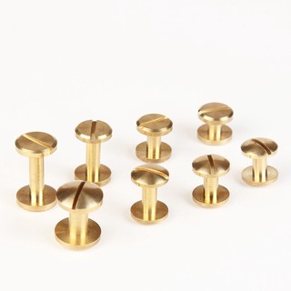 10/50x WUTA cong rắn đồng thau nút đinh tán đinh tán da trở lại vành đai đinh tán