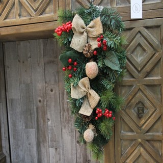 Chùm lá thông ct13 treo tường đơn giản trang trí noel