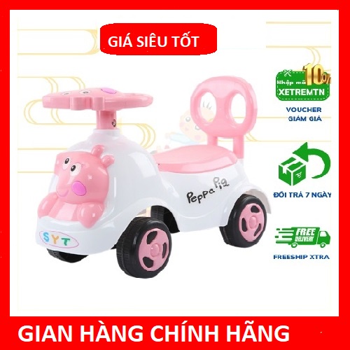 Xe lắc chòi chân heo peppa , chòi thỏ có phát nhạc có đèn vui nhộn.