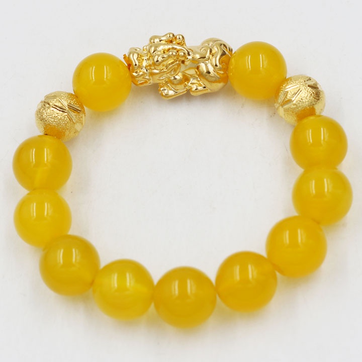 VÒNG TAY PHONG THUỶ TỲ HƯU VÀNG 18K BỀN MÀU