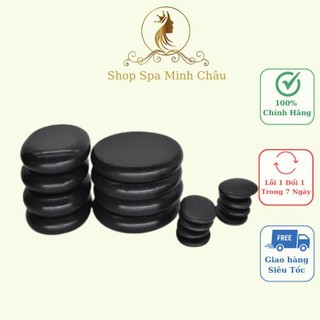 Đá nóng | Đá oval | đá massage body đả thông kinh lạc 8x8 và 8x6