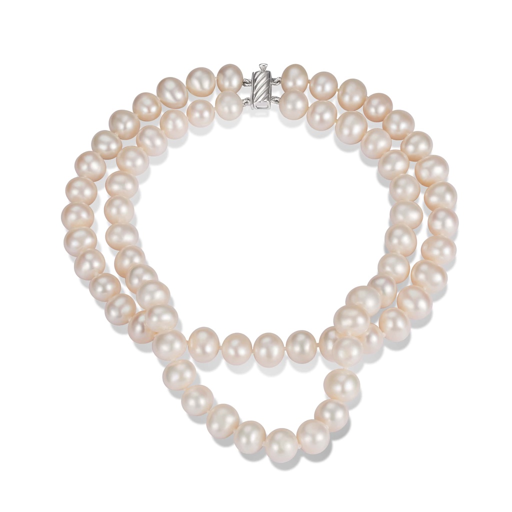 Chuỗi Cổ Ngọc Trai Phú Quốc Móc Bạc 925 Long Beach Pearl HENES11FP126