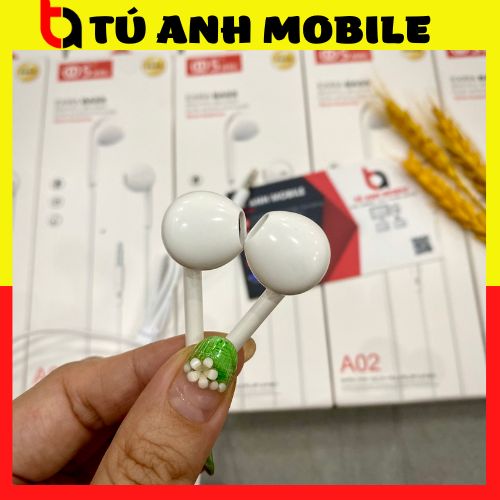 Tai nghe nhét tai có dây jack cắm 3.5mm tích hợp micro giá rẻ chất lượng cao dành cho điện thoại Có núm Su Chống Đau tai