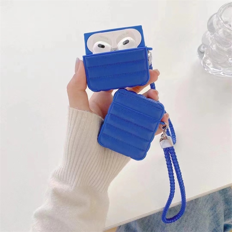 Vỏ Bảo Vệ Hộp Sạc Tai Nghe Bluetooth Không Dây Airpods1 / 2 3 Pro Air Pods Pro 3 Hình Áo Khoác Klein Màu Xanh Dương Thời Trang Ốp