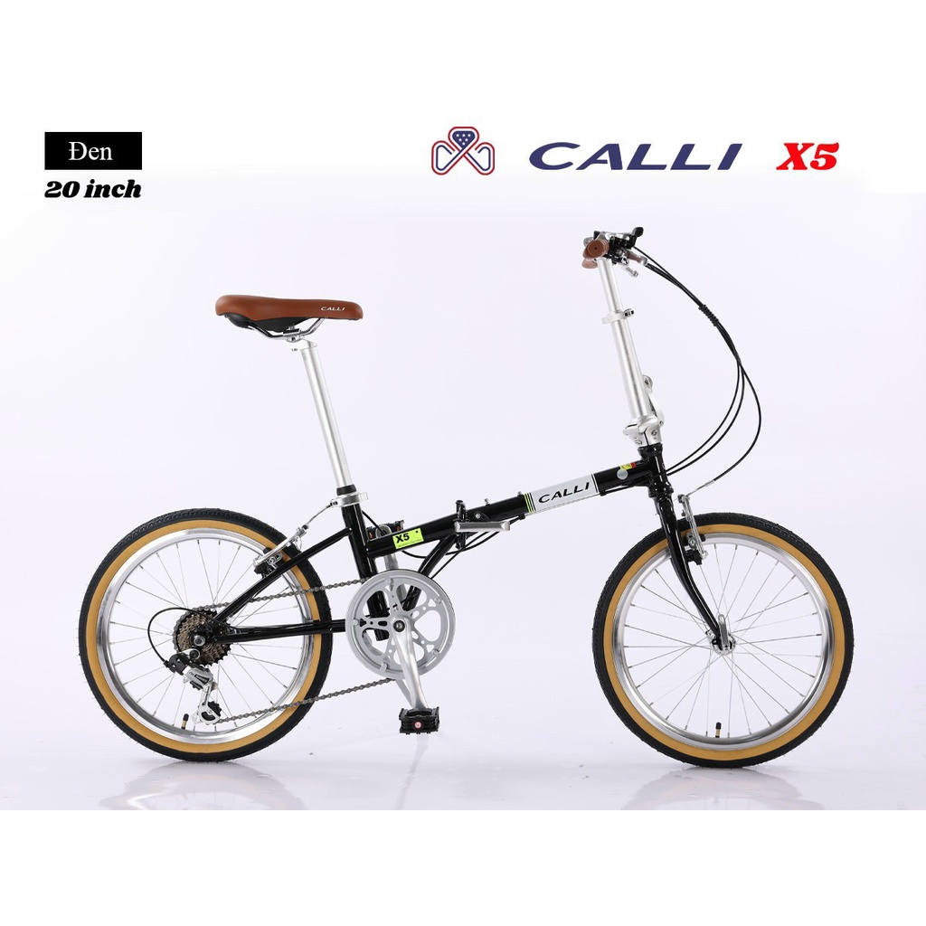 Xe đạp gấp CaLLI X5 Hàng Cao Cấp Xuất Nhật SIZE 20 cho người cao từ 1.3m