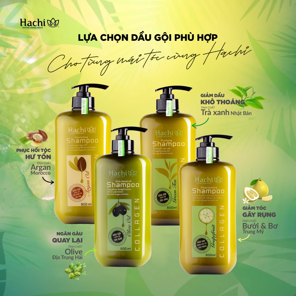 DẦU GỘI HACHI BƯỞI BƠ DÀNH CHO TÓC RỤNG