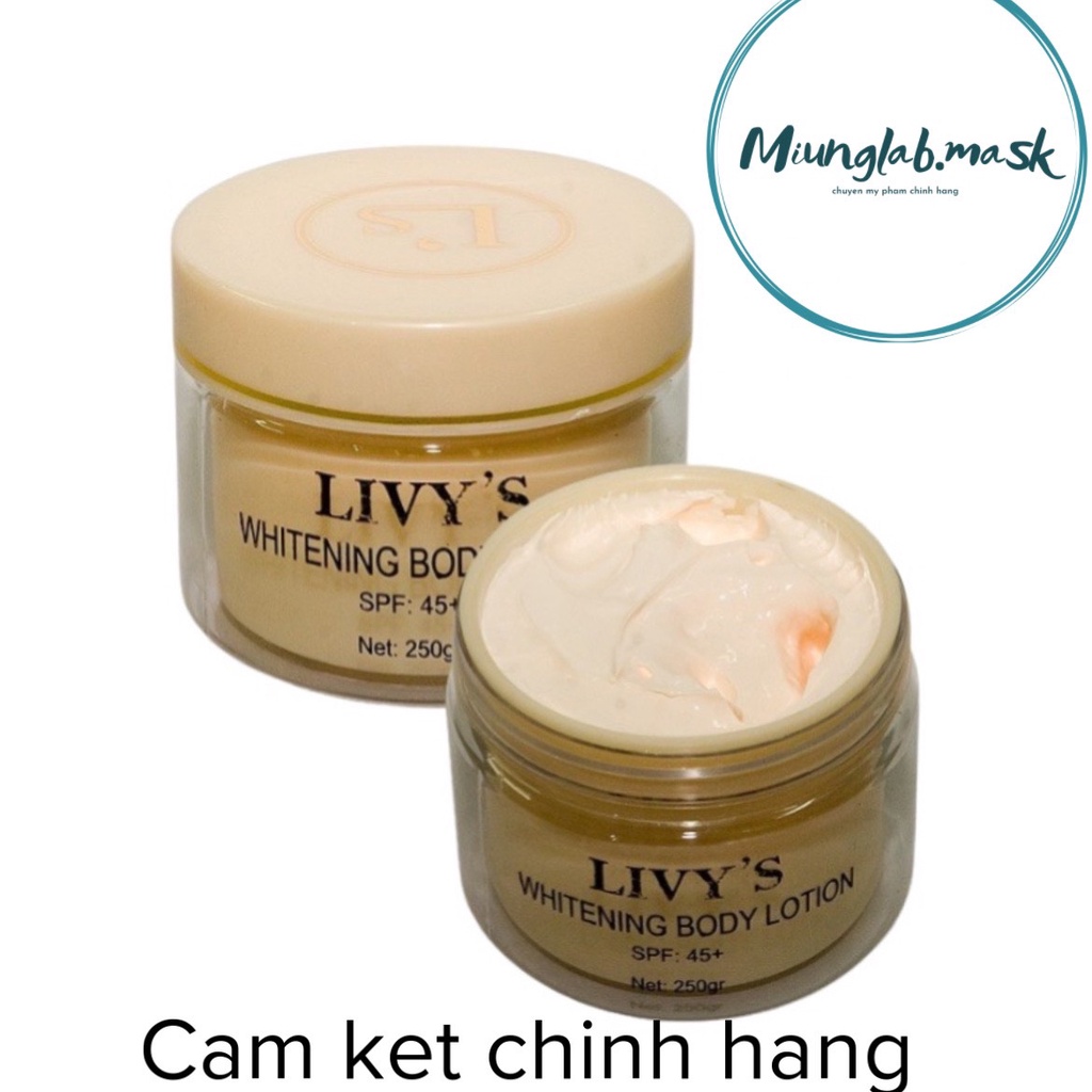 Kem body Livy's vàng 250gr Thái Lan