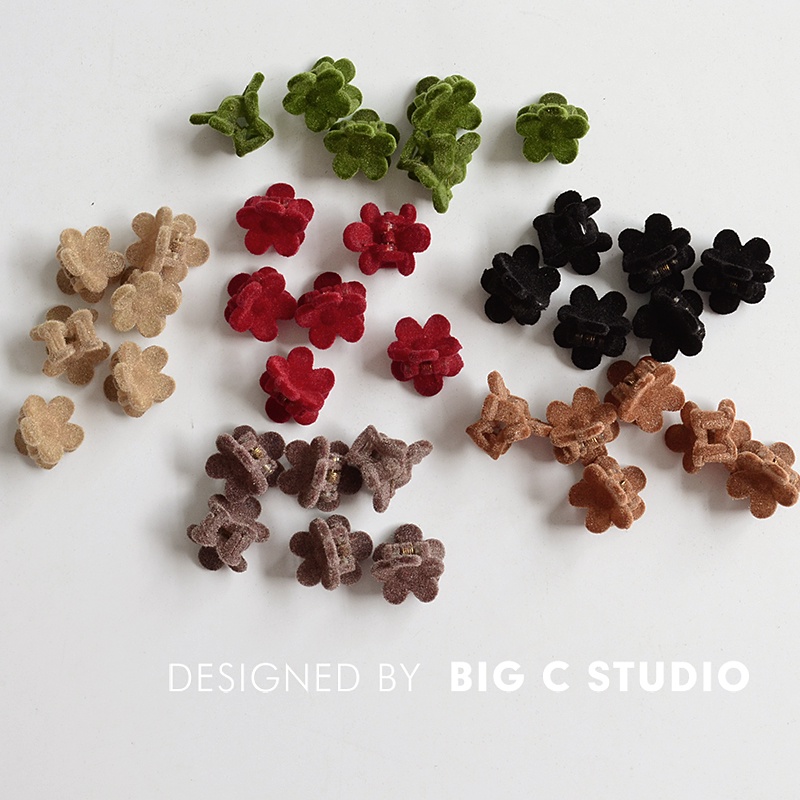 )6pcs) Kẹp Tóc Lông Nhung Thời Trang Mới Cho Nữ