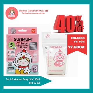 [TẶNG BÚT NOTE] Túi Trữ sữa Sunmum Thailand 100ml/ 150ml/250ml nhập khẩu từ Thái Lan