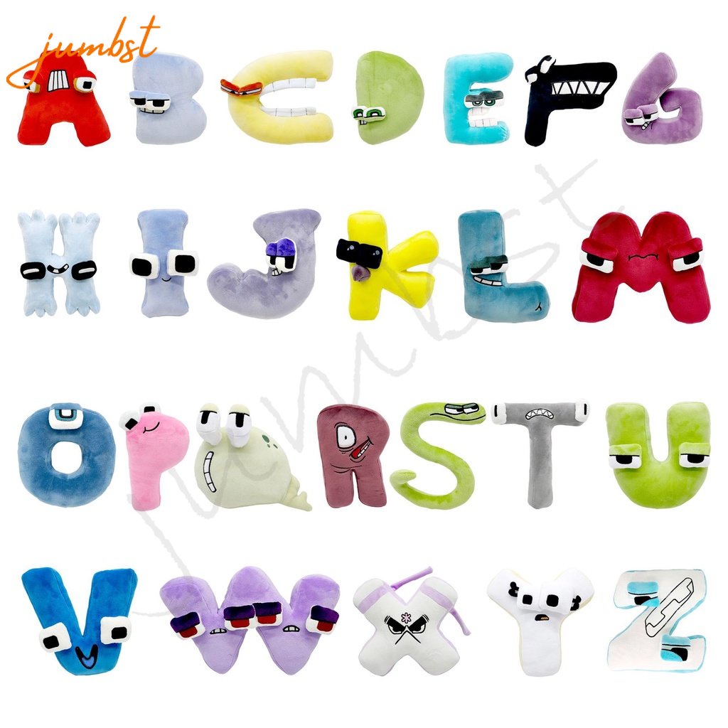 Bộ 26 Đồ chơi nhồi bông Hình Chữ Cái Alphabet / Chữ Cái Alphabet ABC A-Z