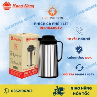 Phích Nước Rạng Đông Để Bàn 1 Lít Vỏ Inox Rạng Đông Model: RD 1040 ST2 Giữ Nhiệt Lâu 6-8h Bảo Hành