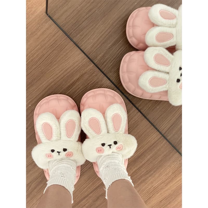 Dép Bông Hình Thỏ Đi Trong Nhà Dễ Thương Thời Trang Mùa Đông HOT 2022 -HHT002