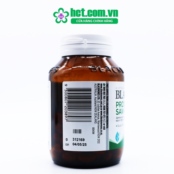 Viên Uống Blackmores Proseren Saw Palmetto Hỗ Trợ Tuyến Tiền Liệt Lọ 120 Viên