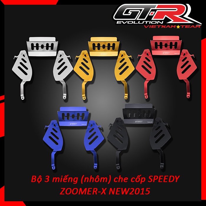 Bộ 3 miếng (nhôm) che cốp SPEEDY ZOOMER-X NEW2015