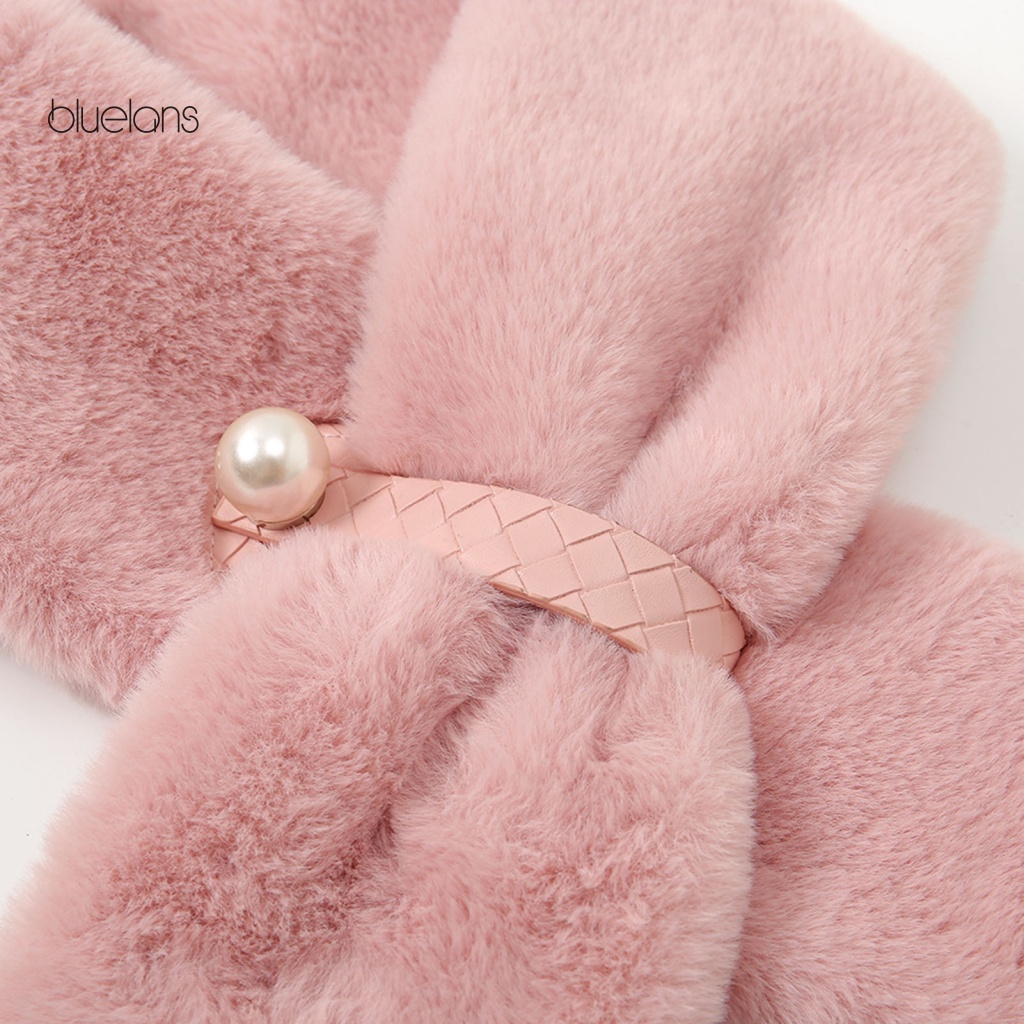 Khăn Choàng Cổ Bằng Lông Cashmere Giả Hai Mặt Thoải Mái Thời Tiết Thu Đông Cho Nữ