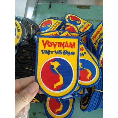 Phù hiệu Vovinam logo Vovinam thêu