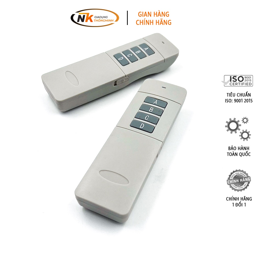 Remote, Điều Khiển Từ Xa 4 Kênh DMX - Bộ phát tín hiệu từ xa điều Khiển Mạch DMX Oneled - 9V 315Mhz 1000-3000m