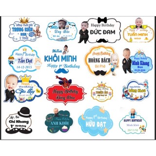 Chibi bảng tên cho bé trai