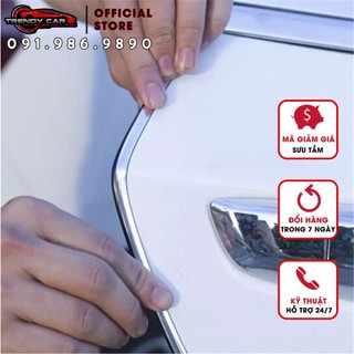 Dán viền trang trí ô tô mạ crom- Nẹp chữ U trang trí, mạ chrome dài - 1mét Free ship 50k
