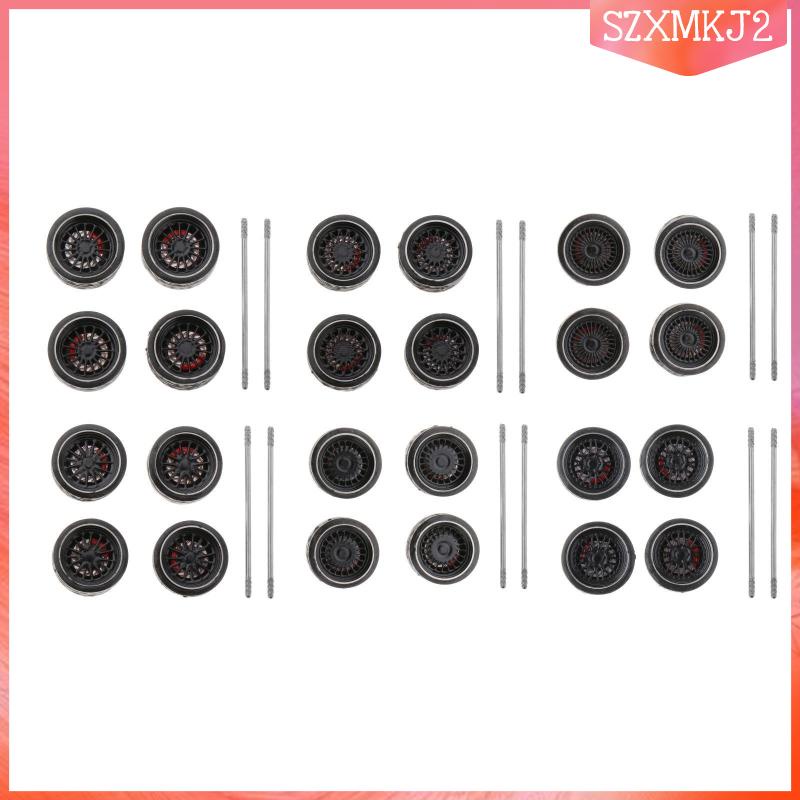 Bộ 4 Bánh Xe Đồ Chơi Diecast szxmkj2 1: 64 DIY