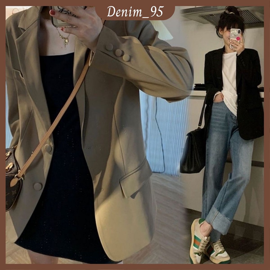 Áo blazer hàng 2 lớp có cầu vai