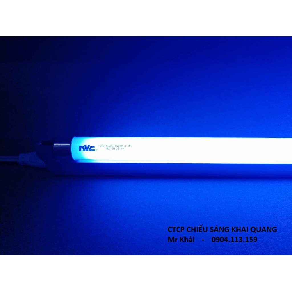 (SALE) Bộ đèn T5 8W 30cm màu xanh BLUE cho bể thủy sinh, bể cá cảnh