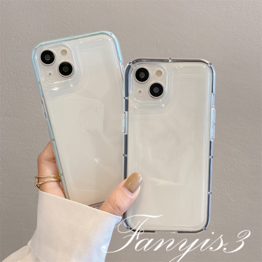 Ốp Điện Thoại TPU Mềm Màu Kẹo Trong Suốt Cho IPhone 14 13 12 11 Pro Max X XR Xs Max 8 7 Plus SE 2020