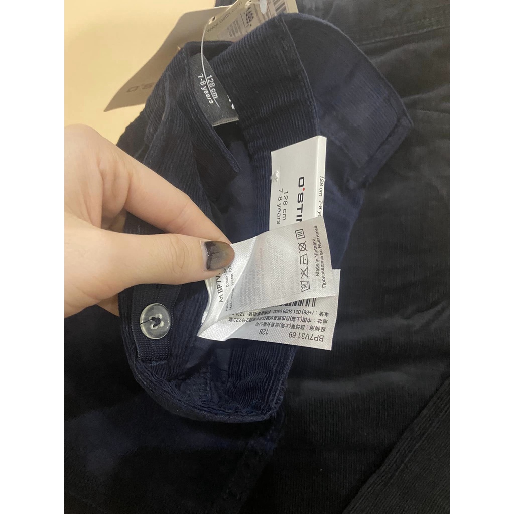 Quần dài nhung tăm bé trai