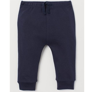 Quần HM bé trai quần thun xanh than auth size 18-24m
