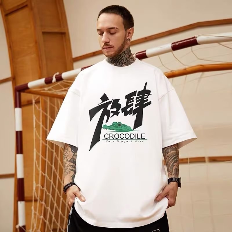 Áo Thun Tay Ngắn Dáng Rộng In Họa Tiết Hoạt Hình Phong Cách Hip Hop Nhật Bản Thời Trang Cho Nam Và Nữ Size M-8XL